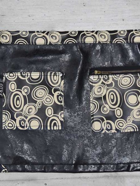 Ποδιά Μέσης Μαύρη Με Σχέδιο Κύκλους Ποδιά Μέσης Μαύρη Με Σχέδιο Κύκλους