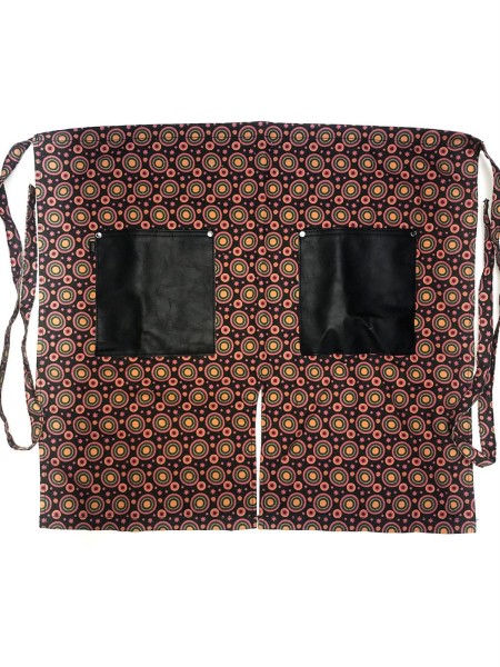 Ποδιά Μέσης Με Σχέδιο Κύκλοι Και Μαύρο Δέρμα Ποδιά Μέσης Με Σχέδιο Κύκλοι Και Μαύρο Δέρμα