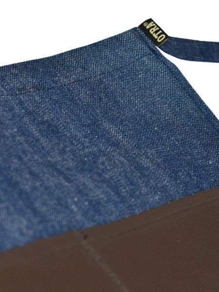 Ποδιά Μέσης Μπλε Τζιν Με Καφέ λεπτομέρειες Ποδιά Μέσης Μπλε Τζιν Με Καφέ λεπτομέρειες