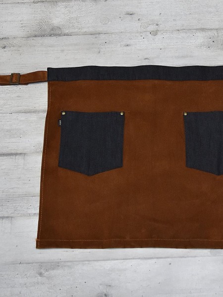 Ποδιά Μέσης Ταμπά Καστόρι Με Σκούρο Τζιν Ποδιά Μέσης Ταμπά Καστόρι Με Σκούρο Τζιν