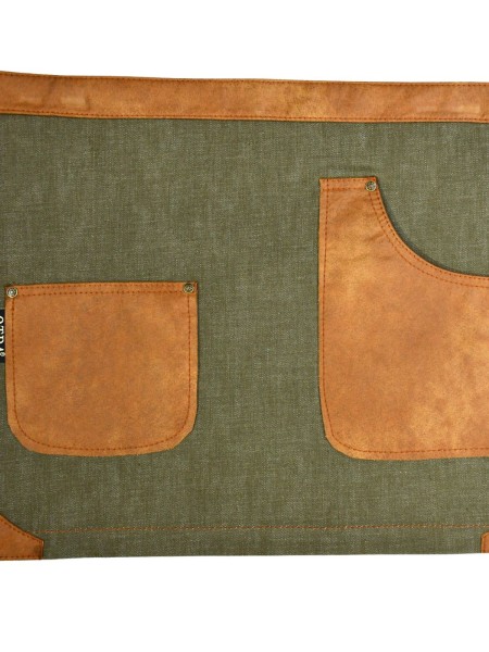 Ποδιά Μέσης Τζιν Λαδί Με Ταμπά Λεπτομέρειες Ποδιά Μέσης Τζιν Λαδί Με Ταμπά Λεπτομέρειες