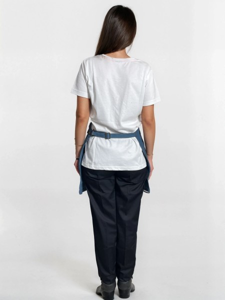 Ολόσωμη Ποδιά Λαιμού Μπλε Με Σχέδιο & Ανοξείδωτα Αξεσουάρ Ολόσωμη Ποδιά Λαιμού Μπλε Με Σχέδιο & Ανοξείδωτα Αξεσουάρ