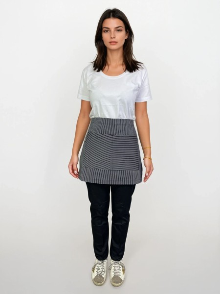 Ποδιά Μέσης Κοντή Ριγέ Λευκή Ποδιά Μέσης Κοντή Ριγέ Λευκή