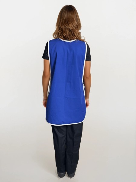 Ολόσωμη Ποδιά Σαμαράκι Μπλε Με Λευκή Λεπτομέρεια Ολόσωμη Ποδιά Σαμαράκι Μπλε Με Λευκή Λεπτομέρεια