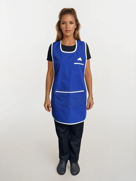 Ολόσωμη Ποδιά Σαμαράκι Μπλε Με Λευκή Λεπτομέρεια Ολόσωμη Ποδιά Σαμαράκι Μπλε Με Λευκή Λεπτομέρεια