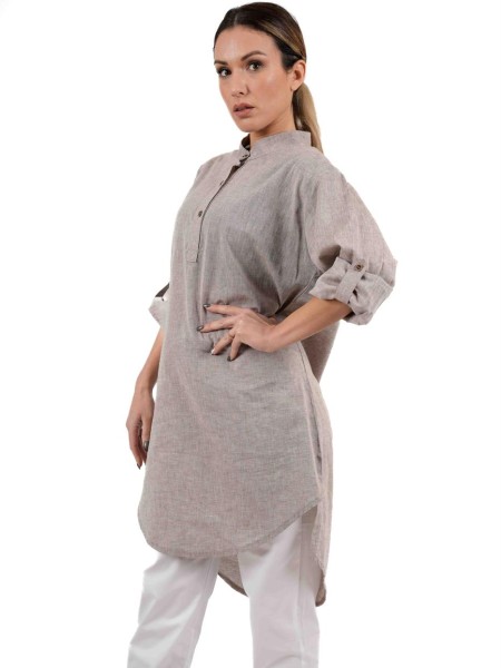 Πουκαμισα Γυναικεία Λινή Oversized Πουκαμισα Γυναικεία Λινή Oversized