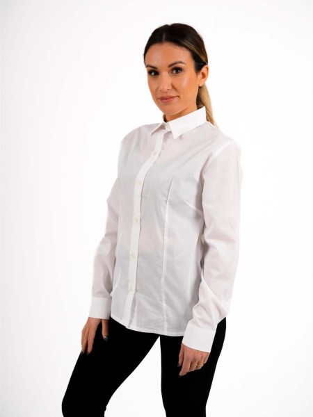 Πουκάμισο Γυναικείο Με Πέτο Γιακά Λευκό Πουκάμισο Γυναικείο Με Πέτο Γιακά Λευκό