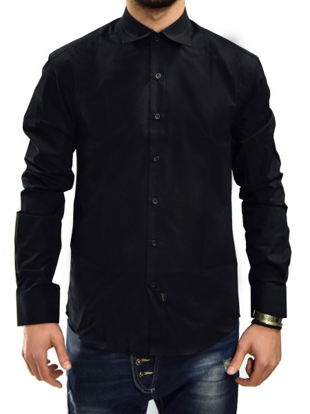 Πουκάμισο Γυναικείο Με Πέτο Γιακά Μαύρο Πουκάμισο Γυναικείο Με Πέτο Γιακά Μαύρο