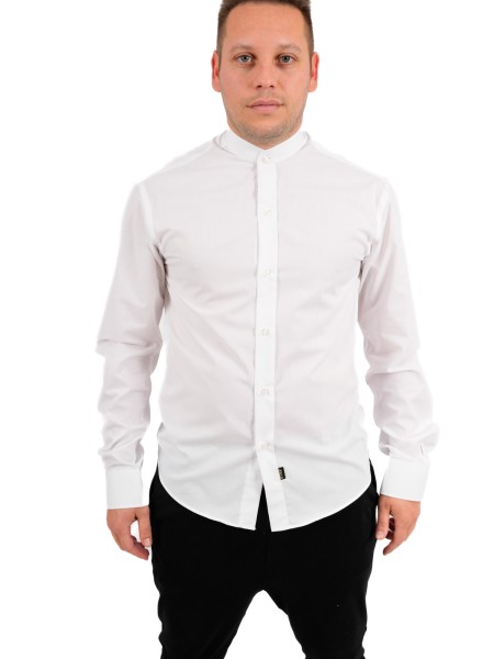 Πουκάμισο Λευκό με Μαο Γιακά Πουκάμισο Λευκό με Μαο Γιακά