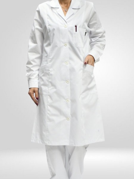 Ρομπα Νοσηλευτών-Ιατρών Γυναικεία Λευκή Ρομπα Νοσηλευτών-Ιατρών Γυναικεία Λευκή