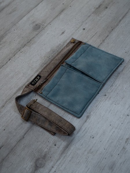 Τσαντάκι Μέσης Γκρι Με Ανοιχτό Μπλε Τσαντάκι Μέσης Γκρι Με Ανοιχτό Μπλε